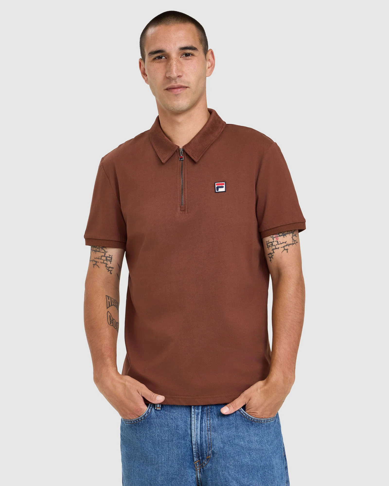 Men's Ettore Zip Polo