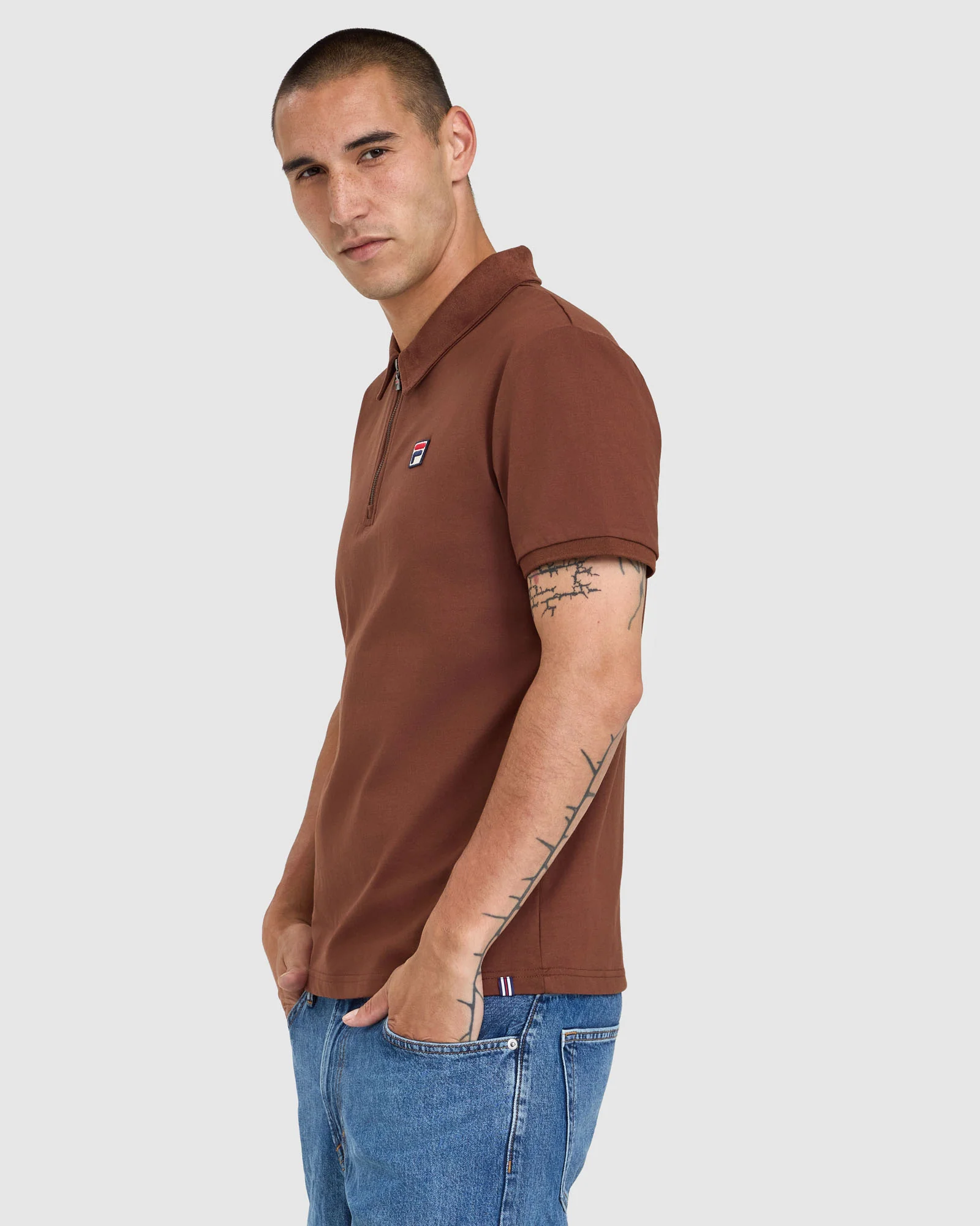 Men's Ettore Zip Polo - Image 2